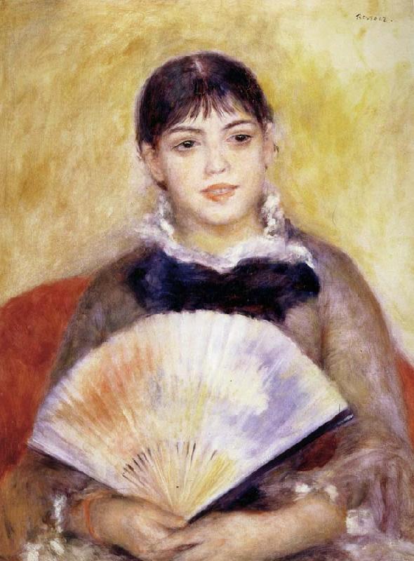 Pierre Renoir Girl with a Fan France oil painting art